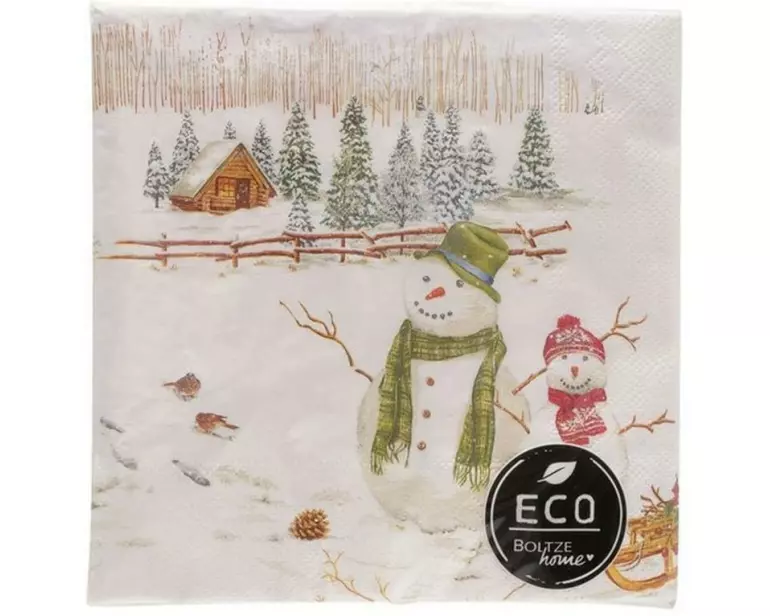 Boltze Servietten Snowman 20 Stück