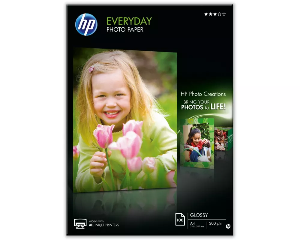 HP Fotopapier A4 200 g/m² 100 Stück