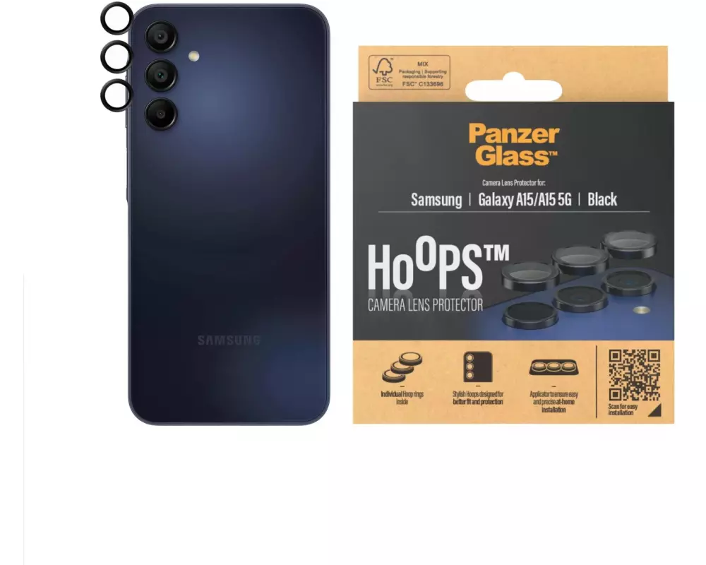 Panzerglass Lens Protector Rings HOOPS Samsung Galaxy A15 / A15 5G