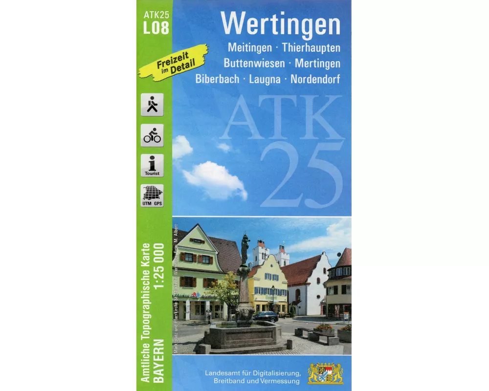 ATK25-L08 Wertingen (Amtliche Topographische Karte 1:25000)