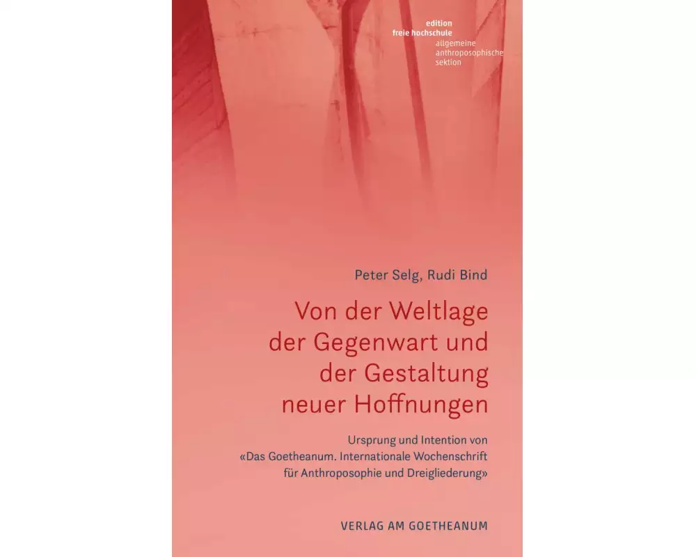 Von der Weltlage der Gegenwart und der Gestaltung neuer Hoffnungen