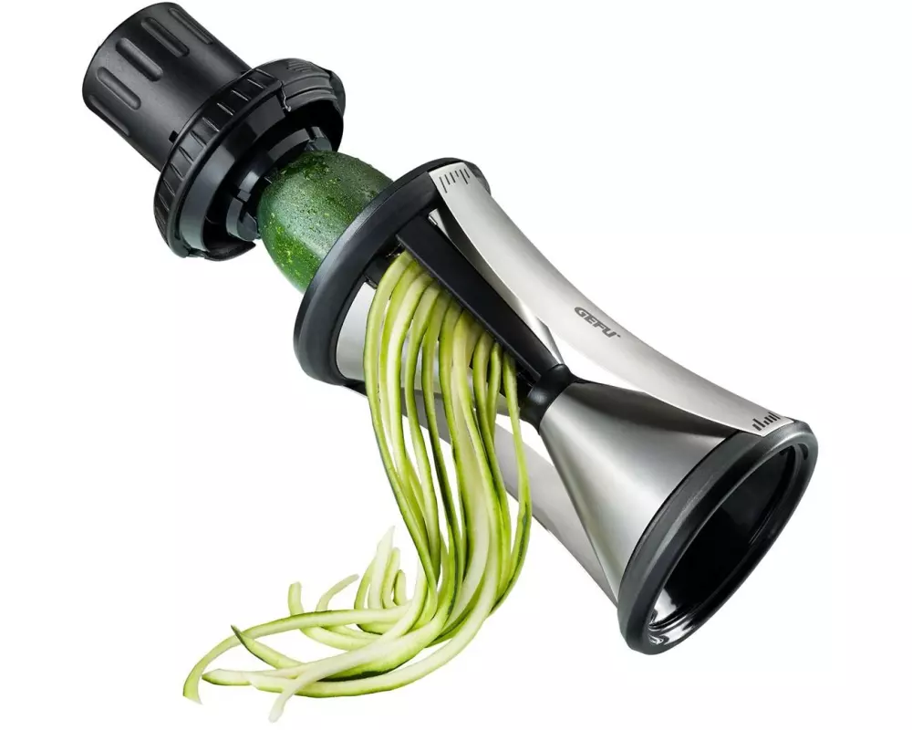 GEFU Spiralschneider Spirelli XL Schwarz