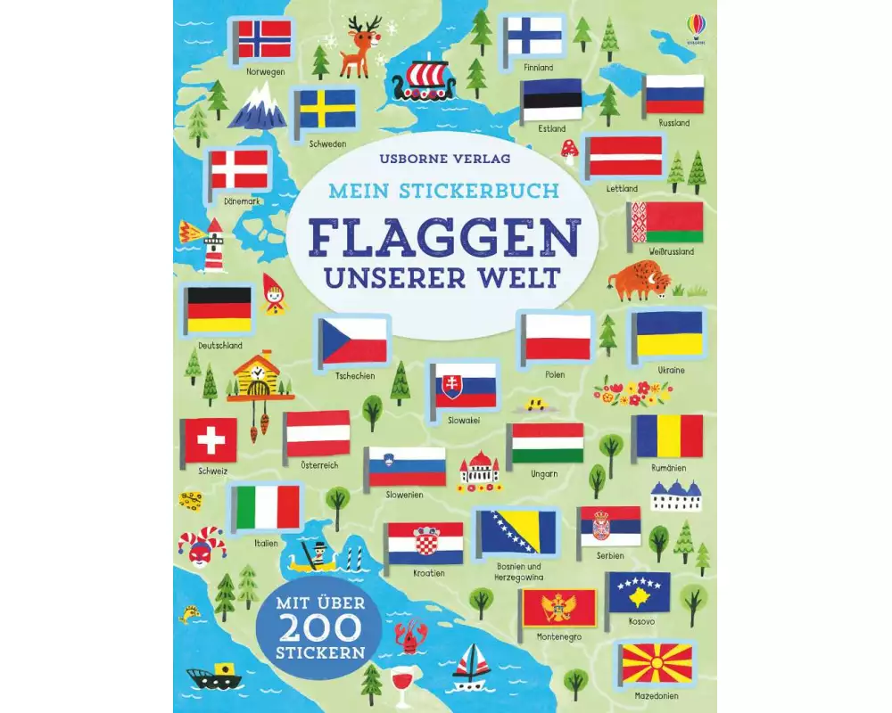 Mein Stickerbuch: Flaggen unserer Welt