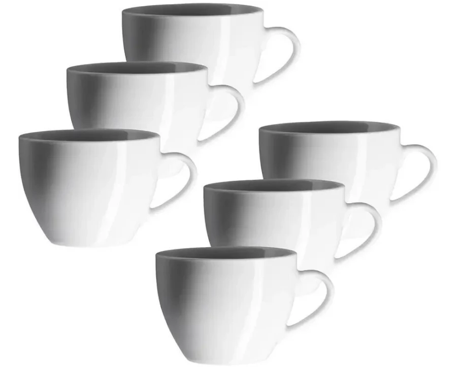 Mäser Kaffeetasse Barca 23 cl, 6 Stück, Weiss