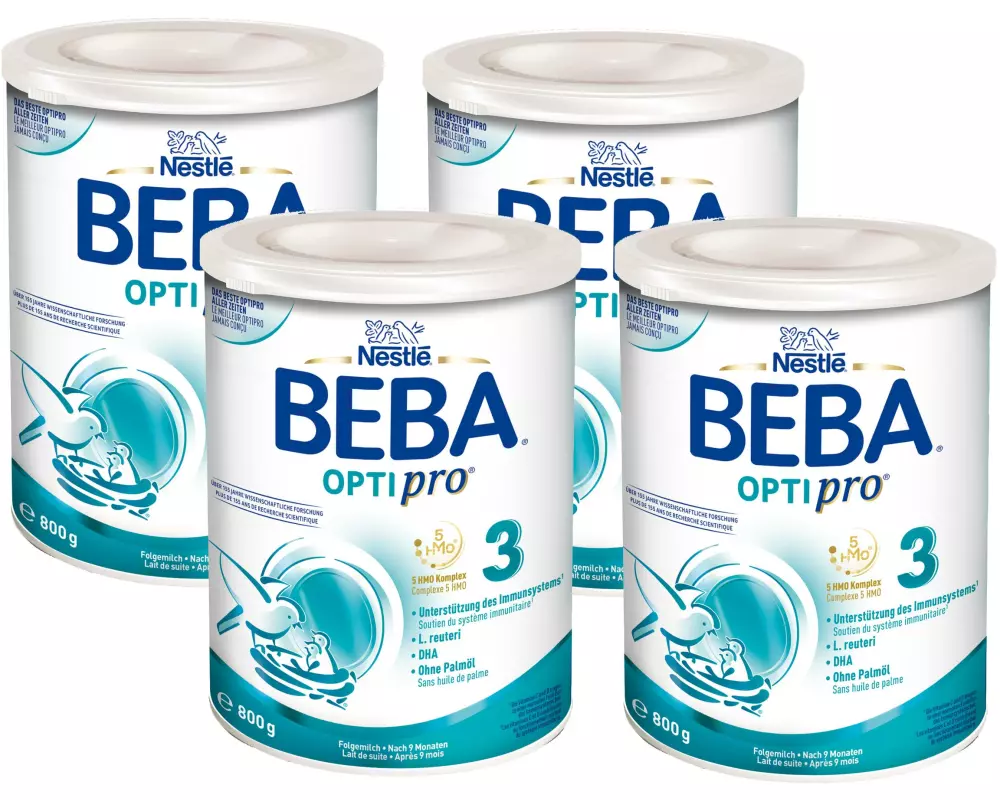 BEBA Folgemilch BEBA Optipro 3, 4x 800 g