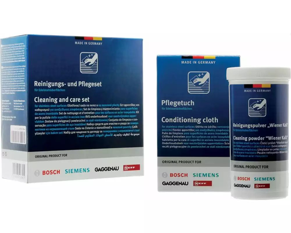 Siemens Edelstahlreiniger Set, Wiener Kalk