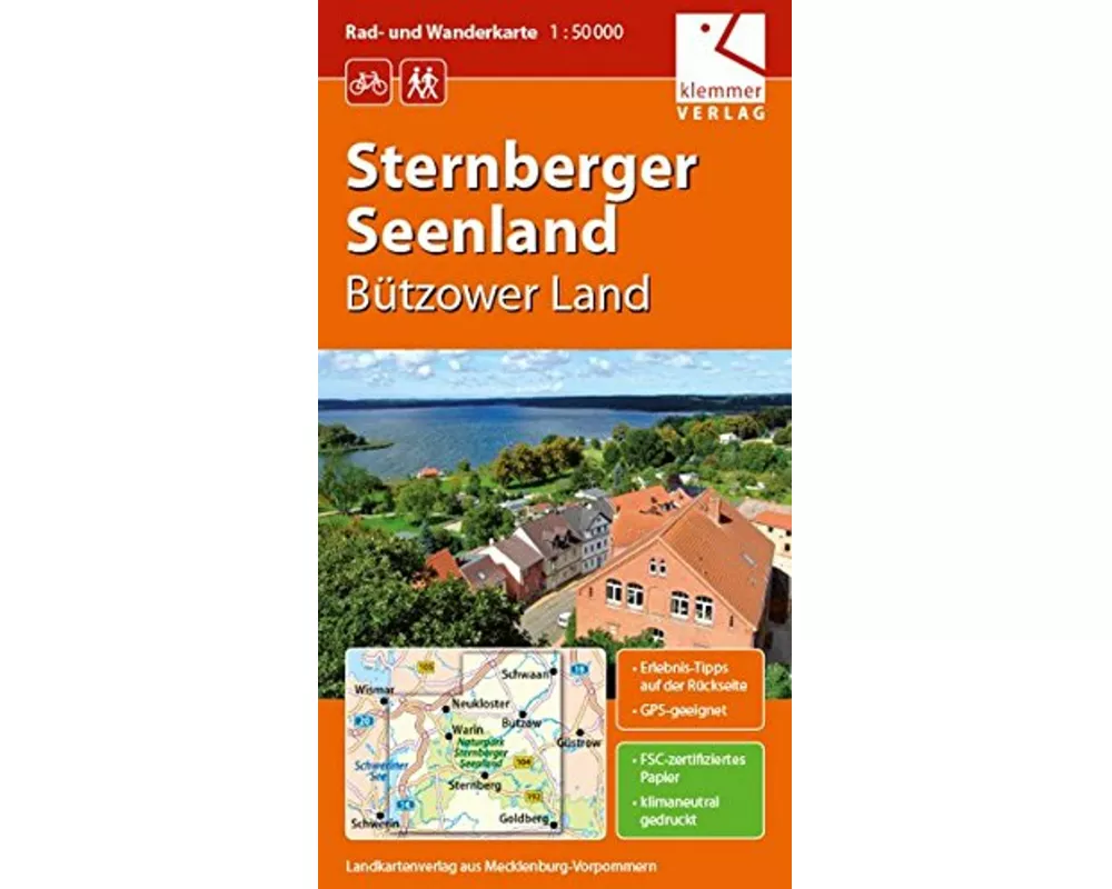 Rad- und Wanderkarte Sternberger Seenland