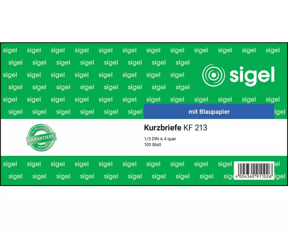 Sigel Moderationskarten A4 Quer, Grün