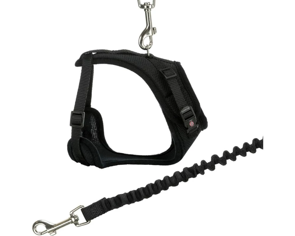 Trixie Mesh Y-Geschirr mit Leine 39-60 cm/10 mm, 1.00 m