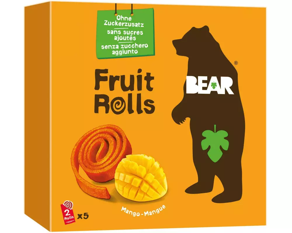 BEAR Gummibonbons Bear Fruit Rolls Mango 100 g