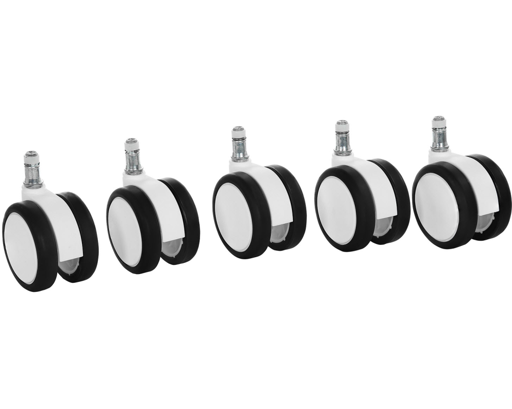 TOPSTAR Hartbodenrollen 6990W 5 Stück, weiss