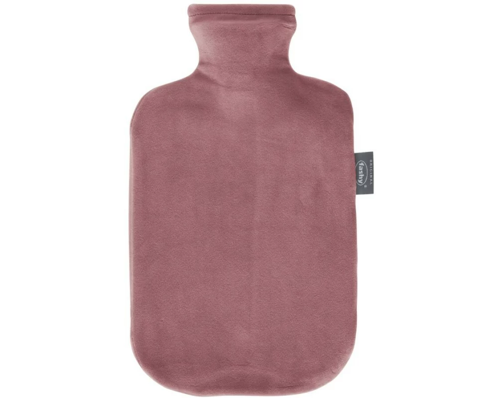 Fashy Bettflasche mit Flauschbezug, Altrosa 2 l