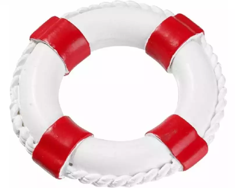 HobbyFun Mini-Utensilien Rettungsring Rot/Weiss
