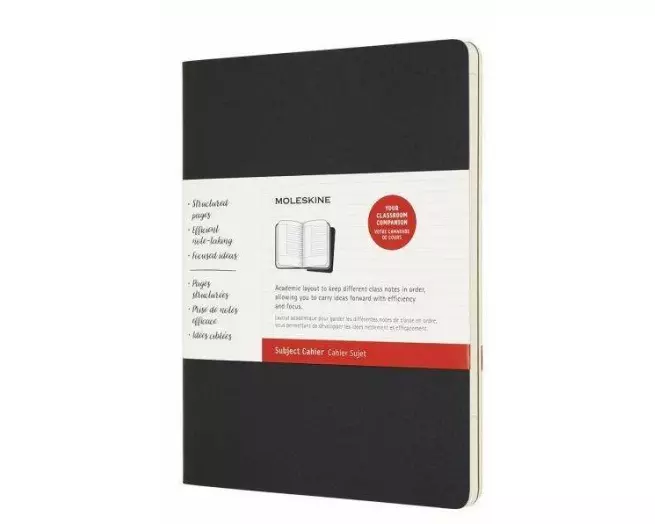 Notizbuch / Studien XL, 2x Set, Ruled, Black, Kraft Brown