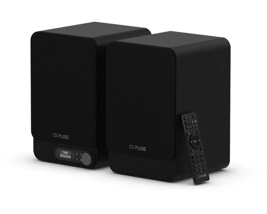 Pure Stereoanlage Classic Active Schwarz