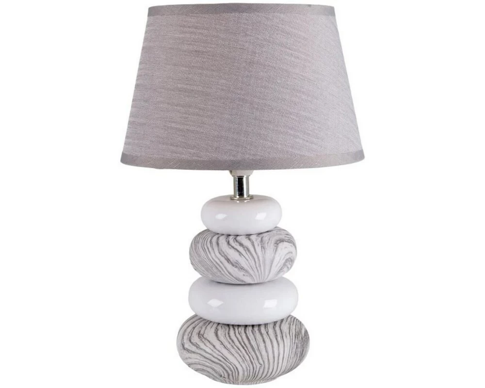 Näve Tischleuchte «Stoney» h: 31 cm Grau