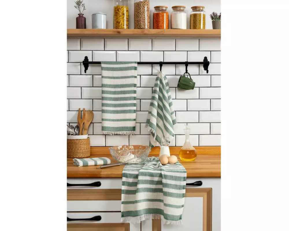 Hermia Geschirrtuch-Set Bella 4 Stück Grün