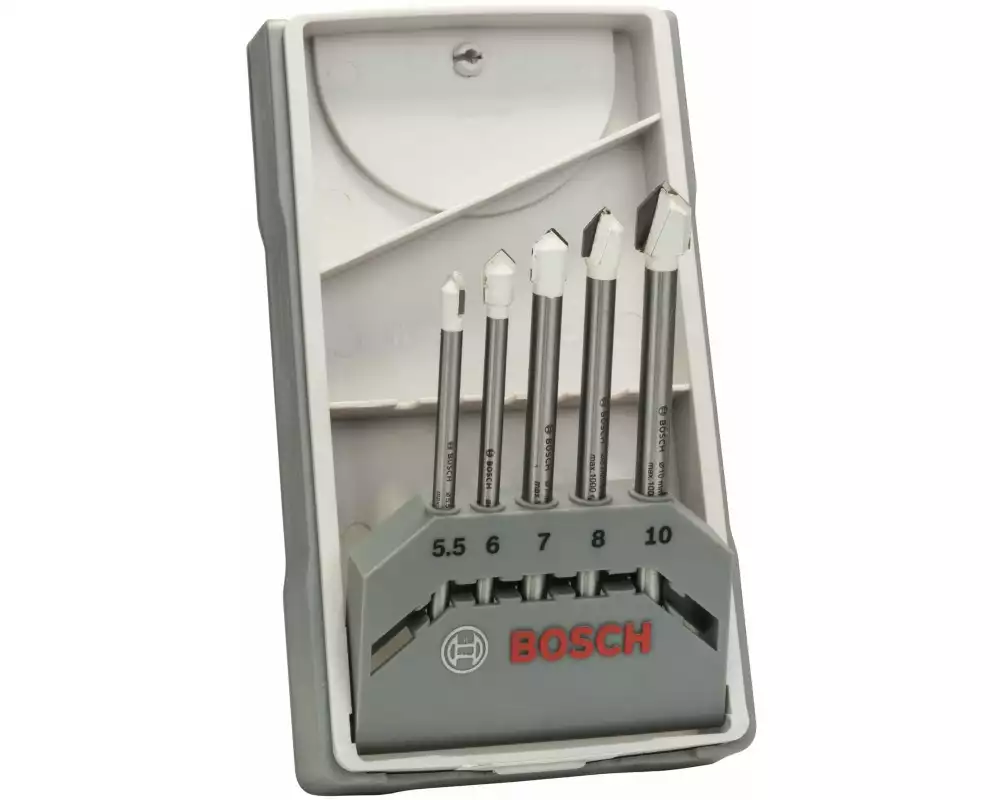 Bosch Professional Fliesenbohrer-Set CYL-9 Ceramic, 5.5 - 10 mm, 5-teilig