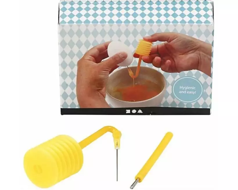 Creativ Company Eier-Ausblasgerät 1 Stück, Gelb