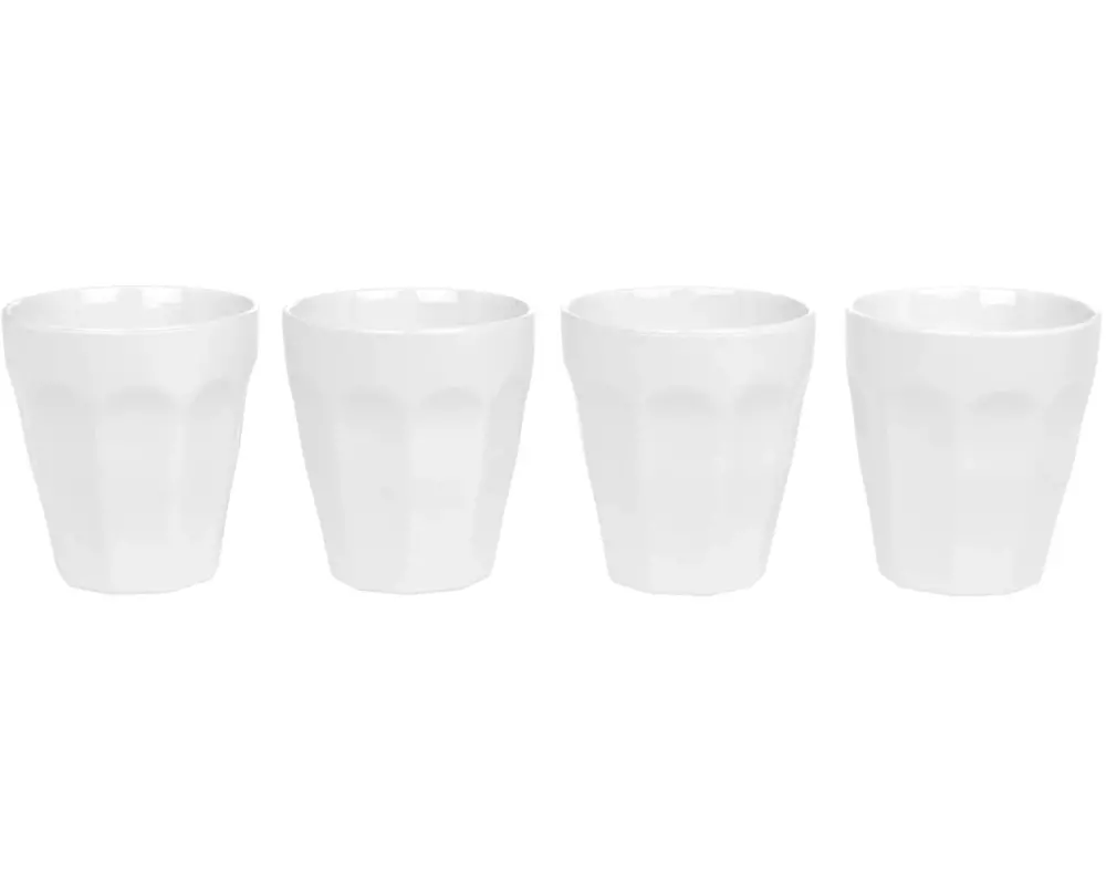 FURBER Kaffeetasse 250 ml, 4 Stück, Weiss