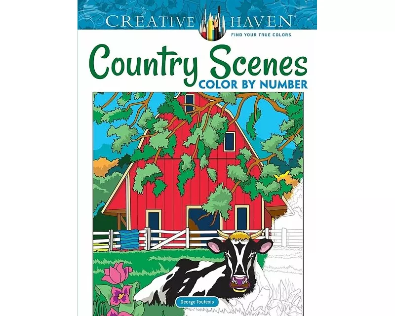 Creative Haven Country Scenes Color by Number