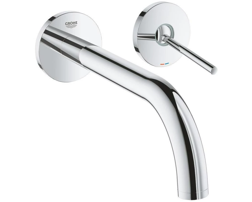 GROHE Lavaboarmatur Atrio Chrom, Wandmontage, Hebelgriff