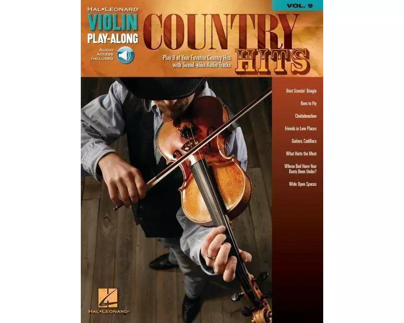 Violin Play-Along Volume 9 Country Hits - Book/Online Audio