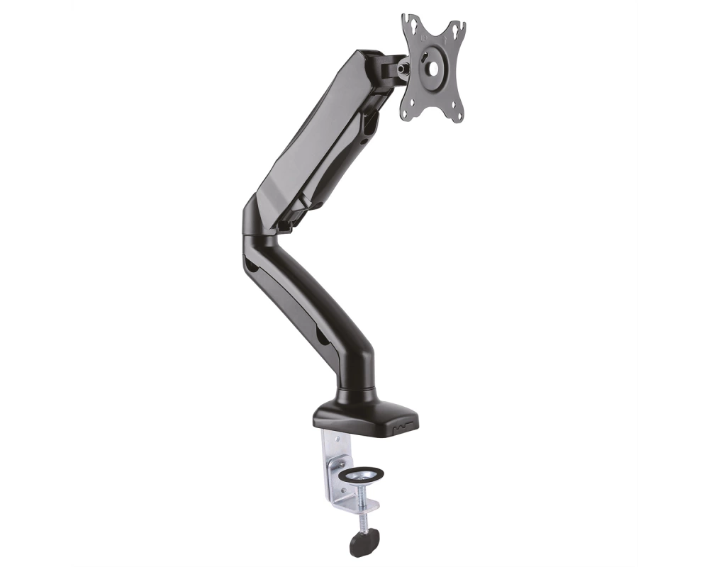 VALUE LCD-Arm, Tischmontage, Gasfeder, 5 Gelenke, 13-27 Zoll, bis 6,5 kg, schwarz