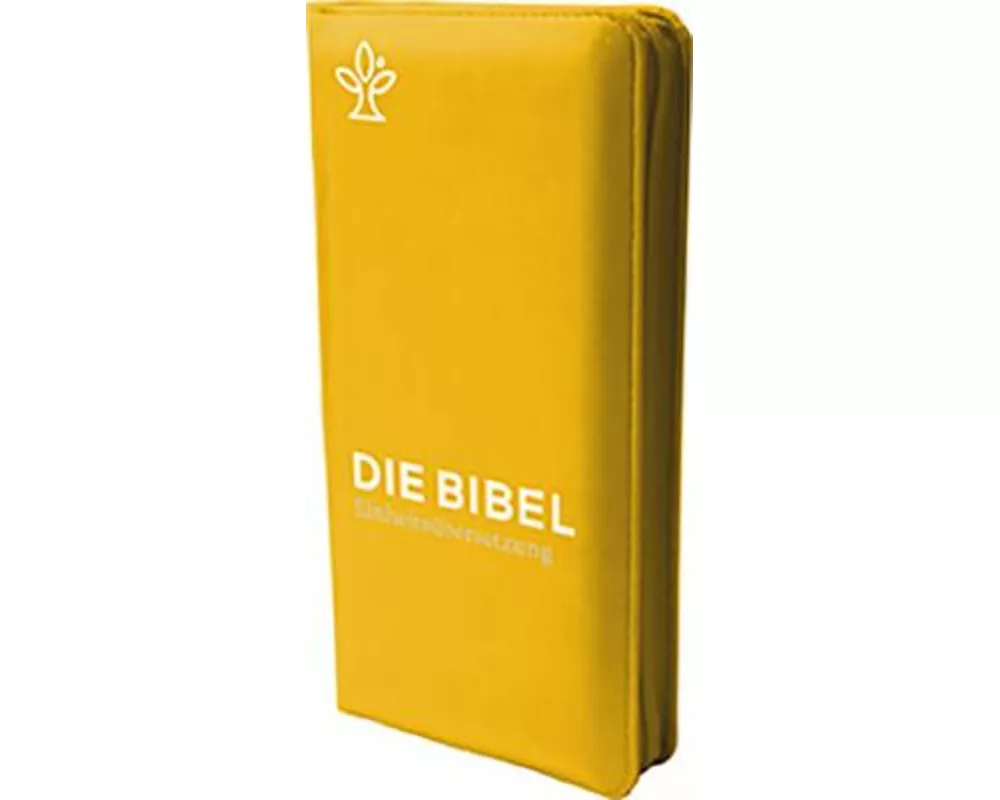 Die Bibel. Taschenausgabe curry mit Reißverschluss