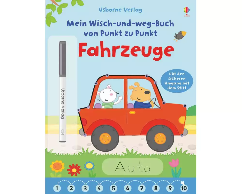 Mein Wisch-und-weg-Buch von Punkt zu Punkt: Fahrzeuge