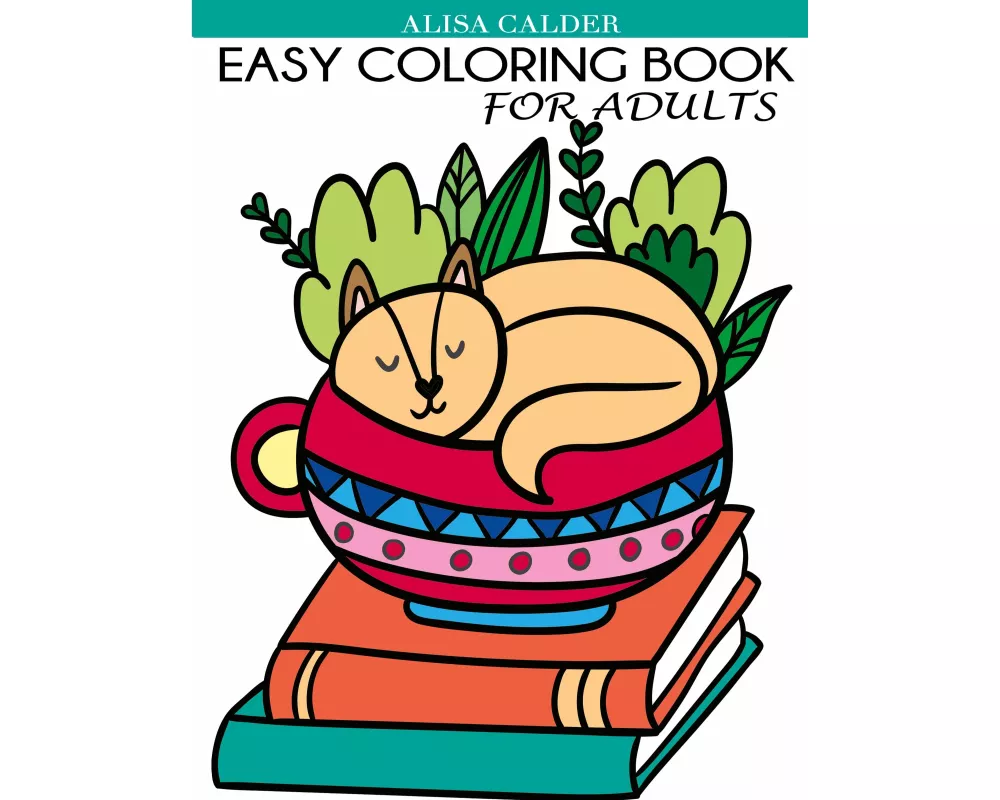 Easy Coloring Book for Adults
