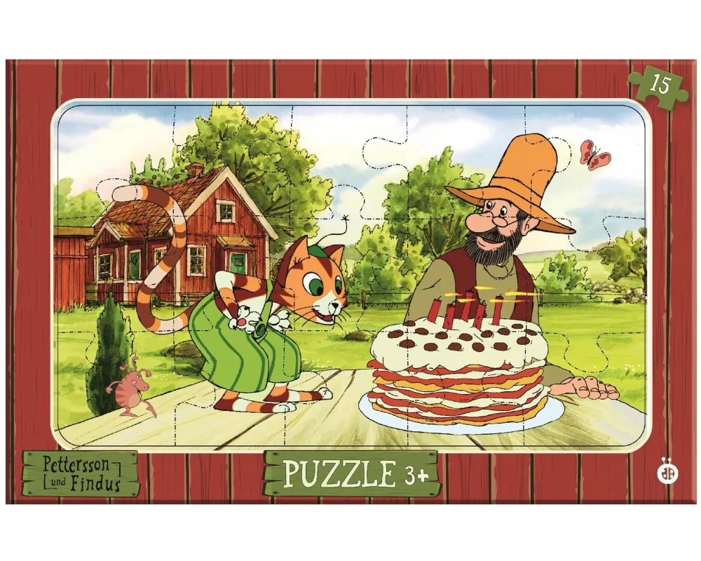 Rahmenpuzzle Pettersson und Findus 15-teilig