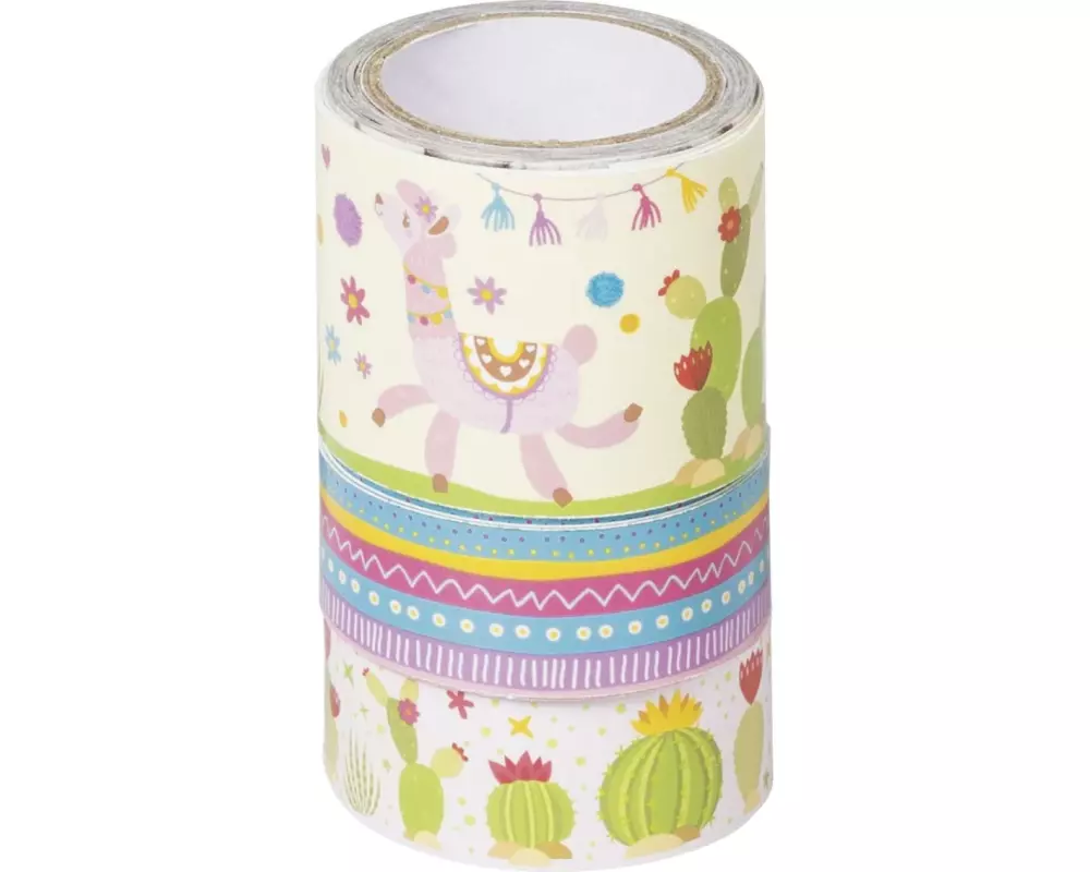 Heyda Washi Tape Lama Mehrfarbig