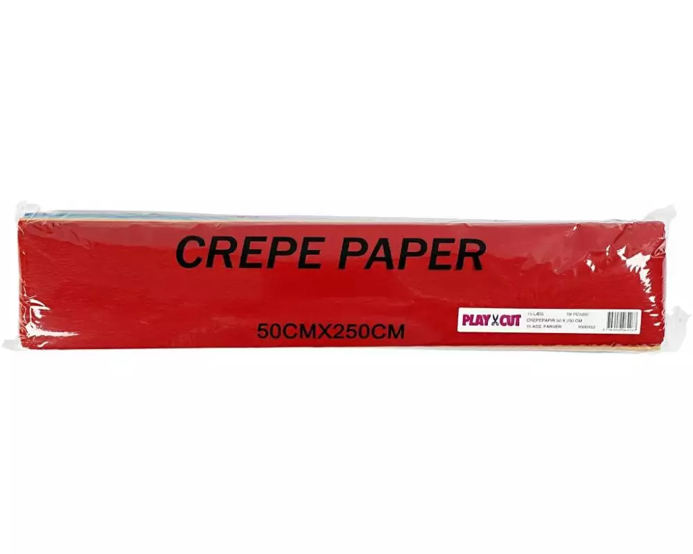 Creativ Company Krepppapier 50 cm x 2.5 m, 15 Stück, Mehrfarbig