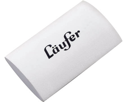 LÄUFER Radierer Oval Office 11795 weiss 55x34x12mm