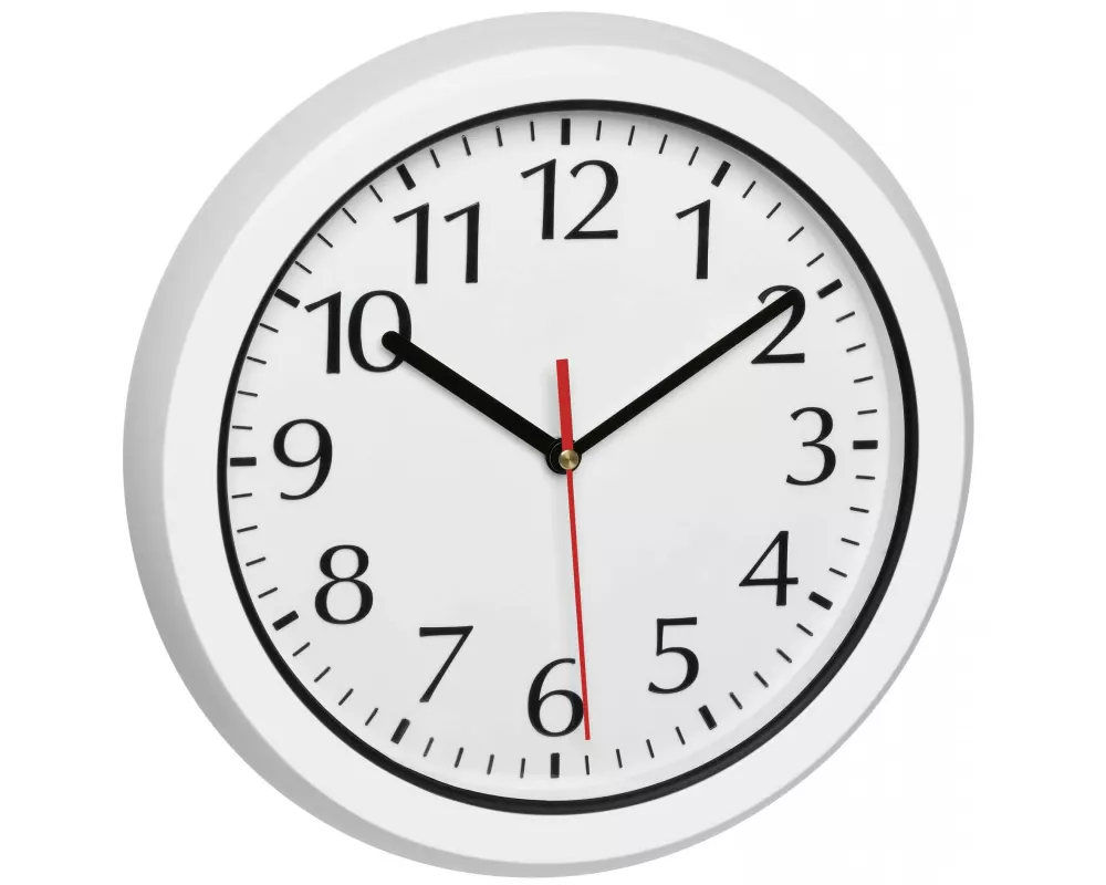 TFA Dostmann Gartenuhr Outdoor Ø 30.5 cm, Weiss