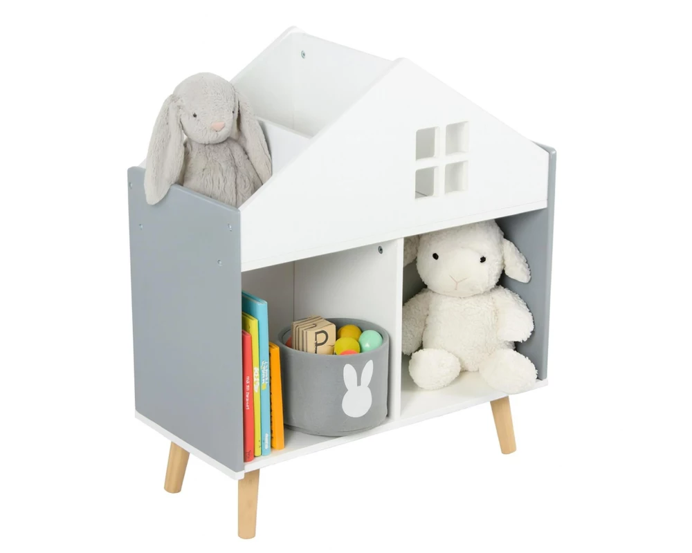 relaxdays Kinderregal Häuschen