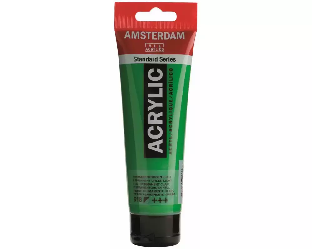 Amsterdam Acrylfarbe Standard 618 Grün halbdeckend, 120 ml