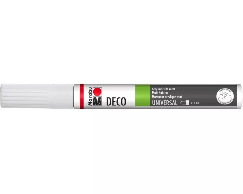 Marabu Acrylmarker Deco Painter 2 - 4 mm, Weiss