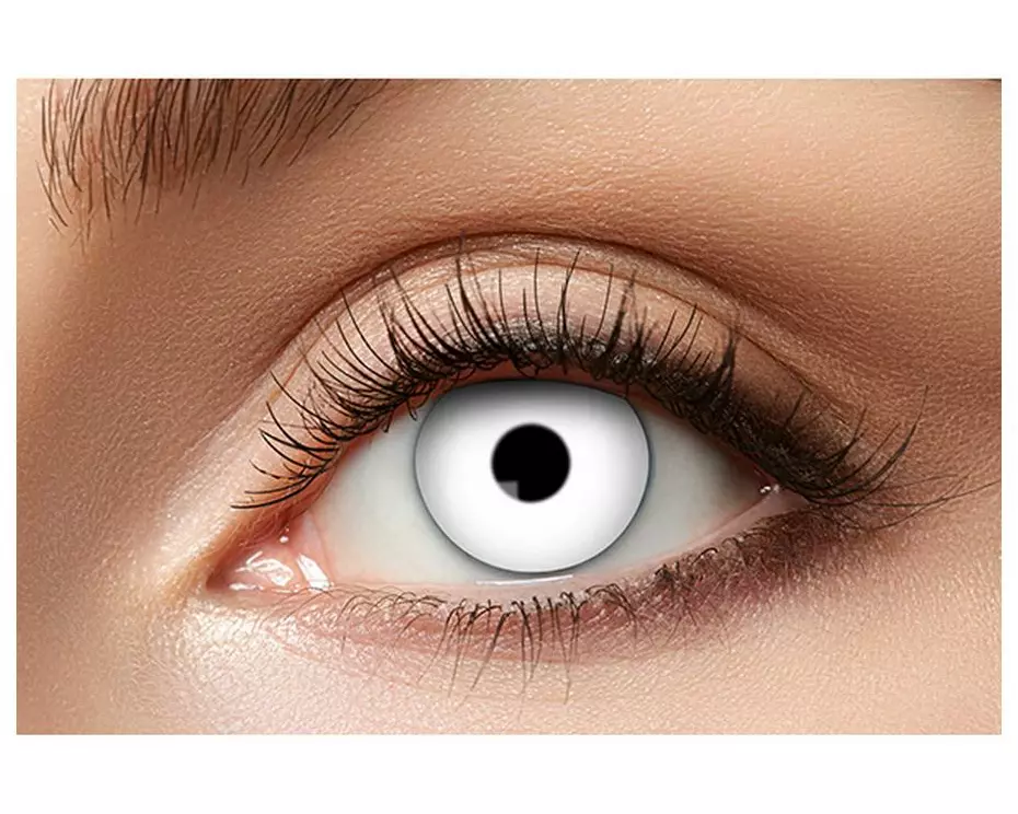 Partyartikel 3-Monatslinsen weisser Zombie