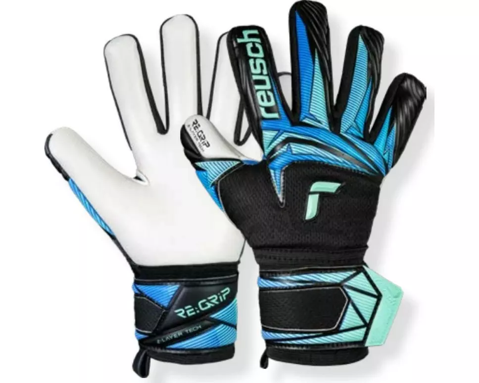 reusch Attrakt RE:GRIP NC Junior Grösse: 6, Schwarz/Ocean light