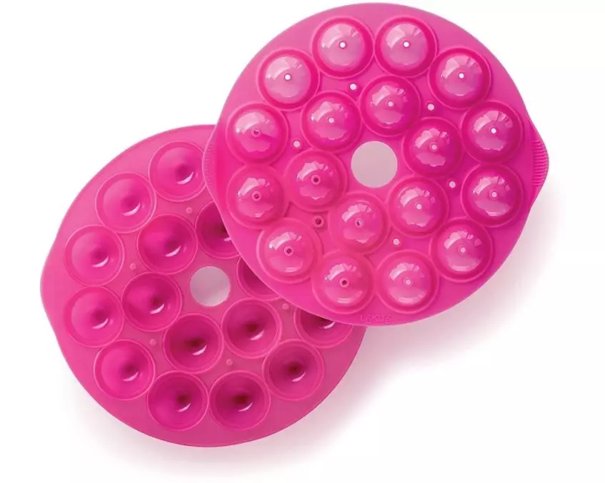 Lékué Cake-Pop-Backform Silikon, Pink, 18 Mulden