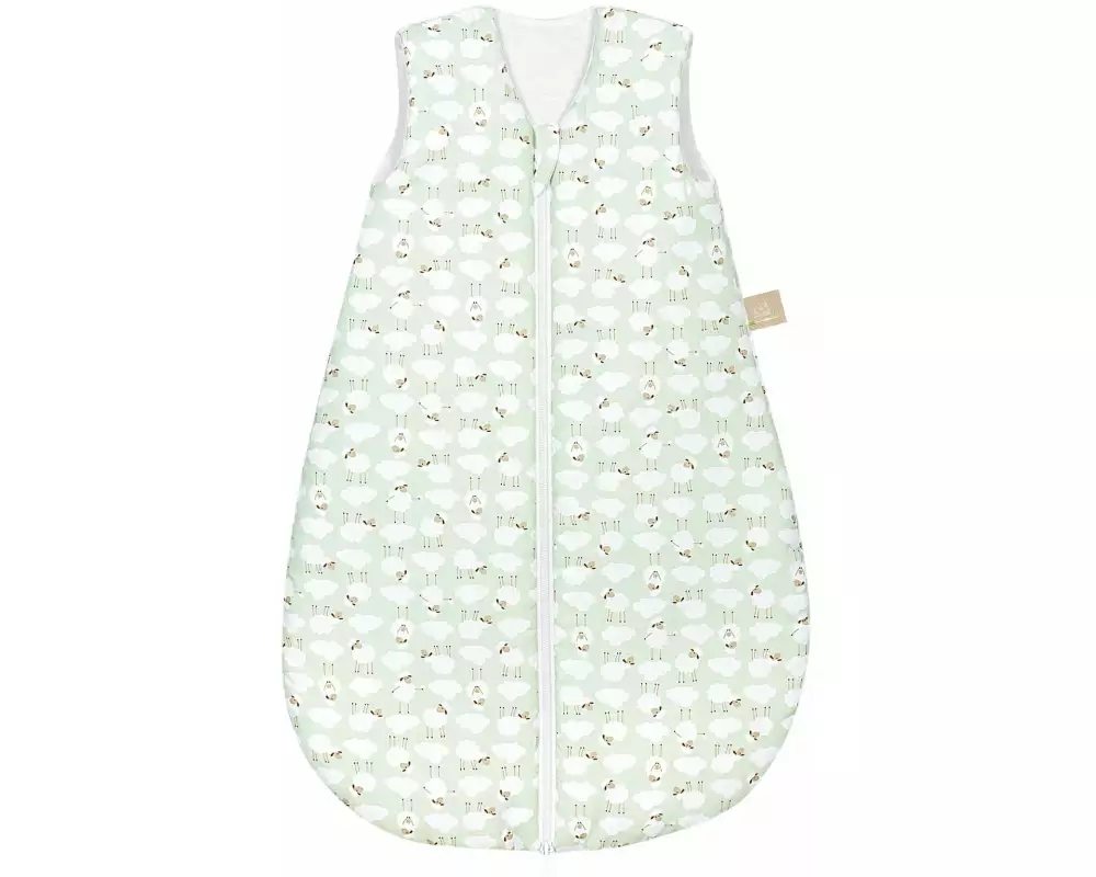 Odenwälder Baby-Ganzjahresschlafsack wattiert Sheep Matcha Gr. 70