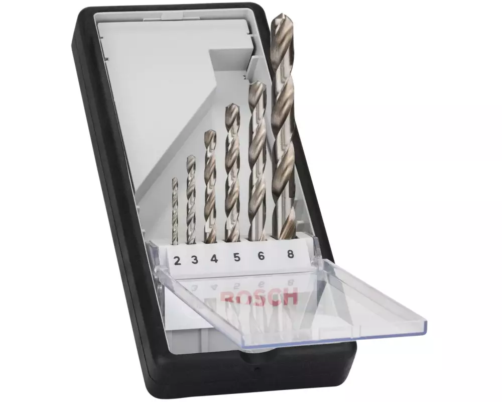 Bosch Professional Metallbohrer-Set HSS-G, 6-teilig