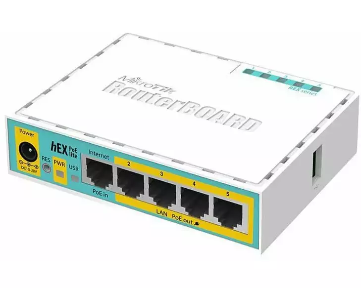 MikroTik VPN-Router hEX PoE lite RB750UPR2