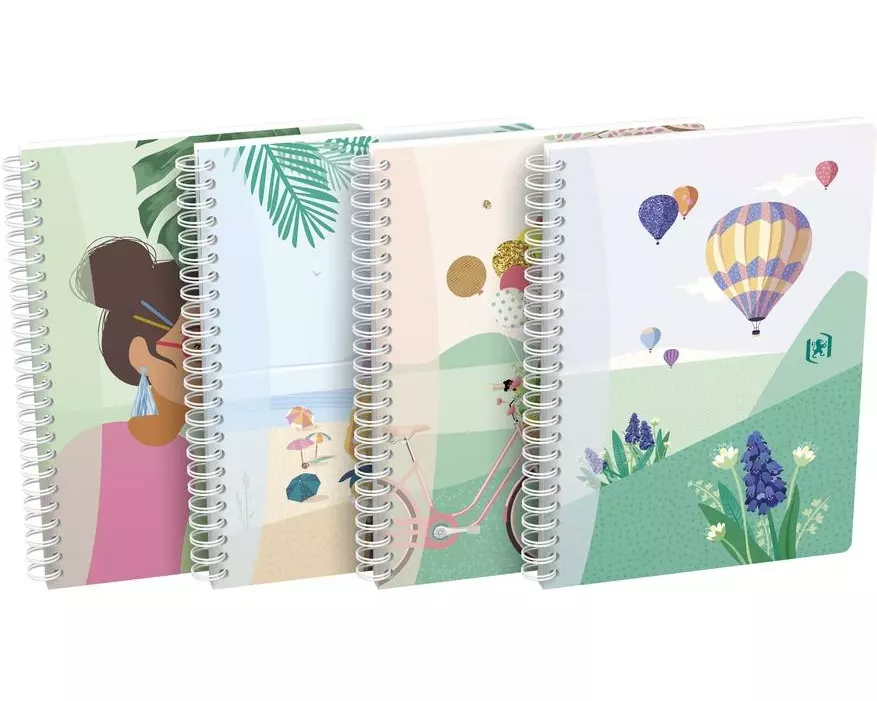 Oxford Schulheft A5, liniert, assortiert