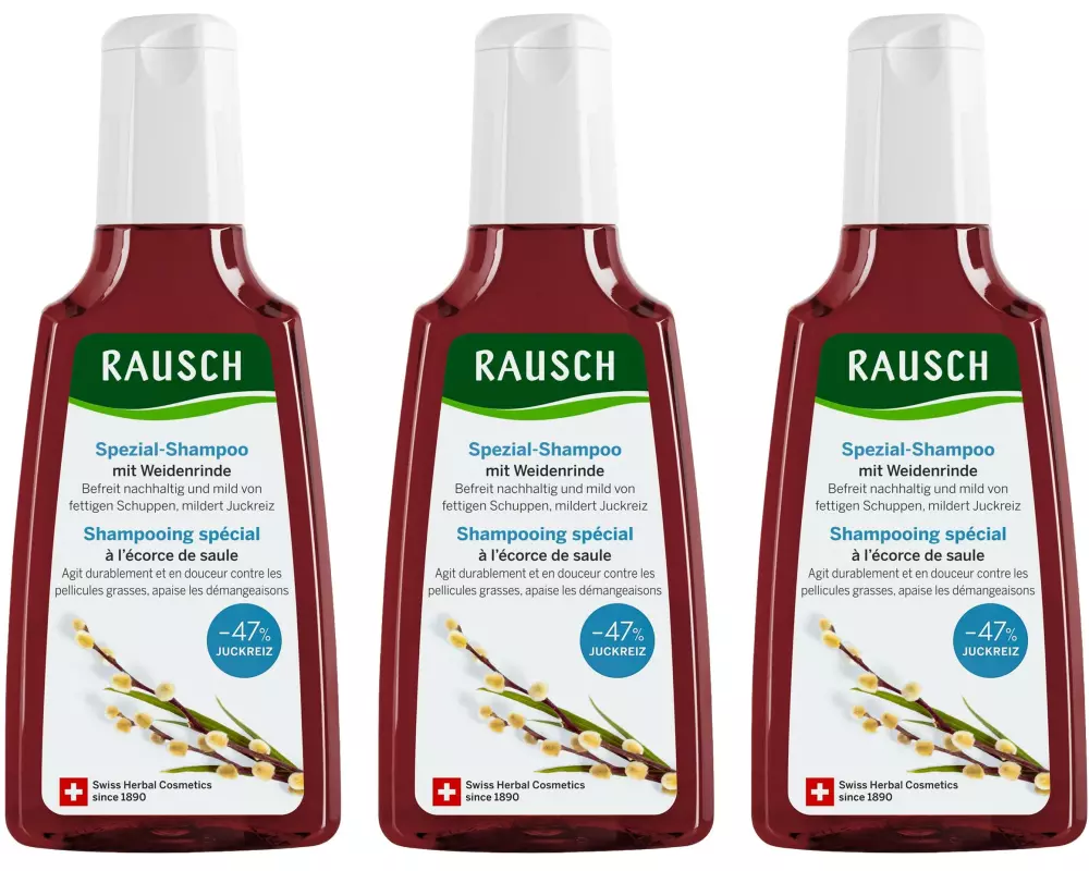 RAUSCH Shampoo Weidenrinde Spezial 3 x 200 ml