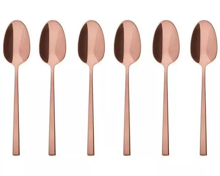 Sambonet Espressolöffel Rock 6 Stück, Kupfer