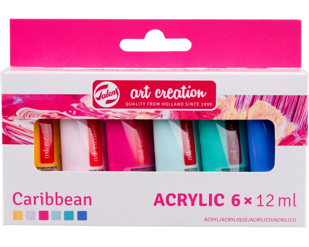 TALENS Acrylfarbe 6x12ml 9021863M Caribbean