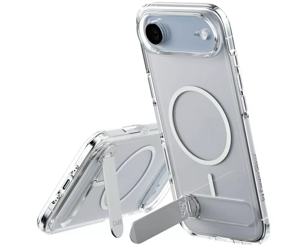 CARE Back Cover Feature mit Kickstand iPhone Air Transparent